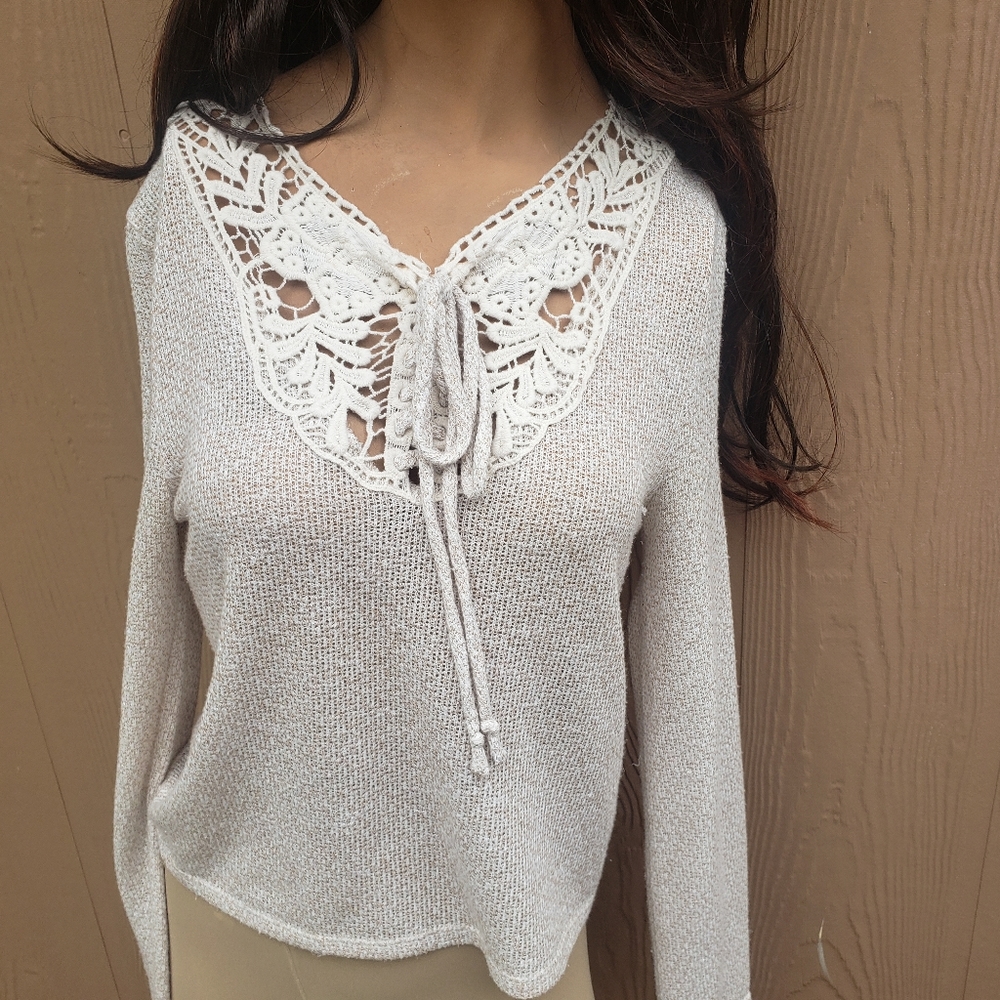 Cream sweater!